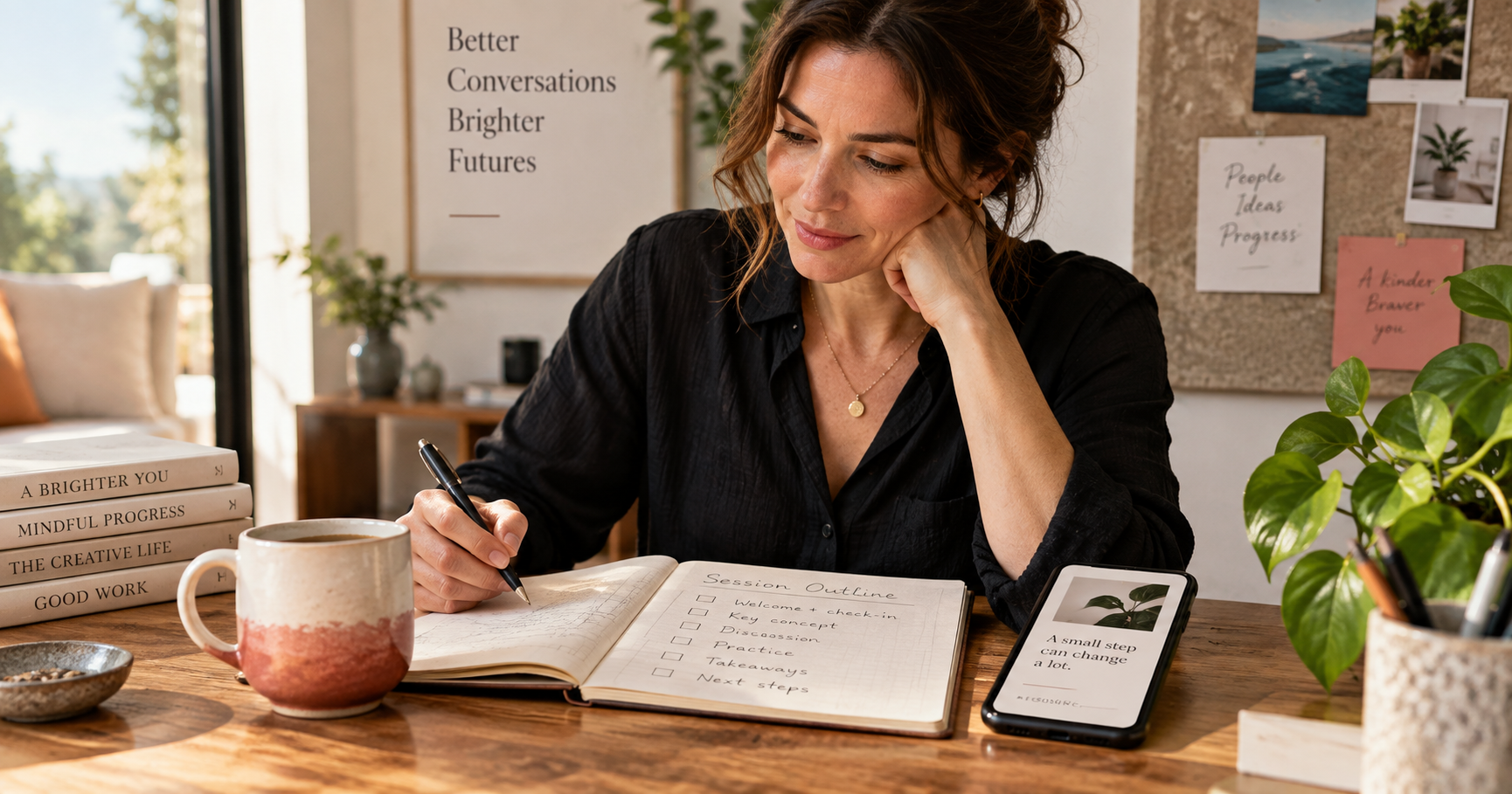 RelayDM editorial illustration showing educational content becoming a resource journey and human conversation