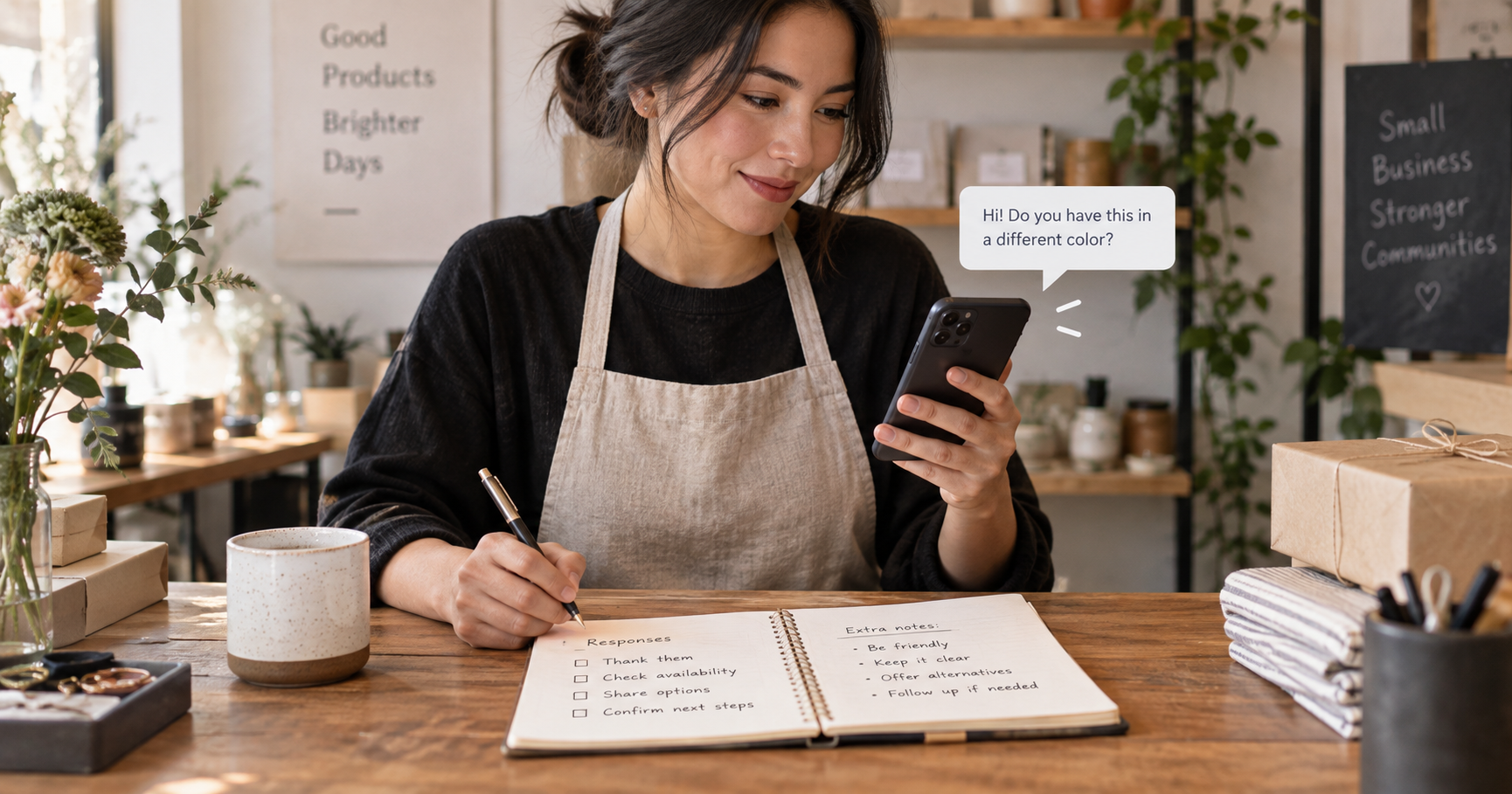 RelayDM editorial small-business workflow from Instagram activity to organized conversations and resources